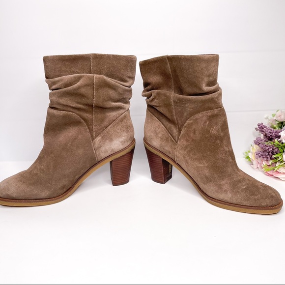 Vince Camuto Parka Slouch Suede Heeled Booties - Picture 7 of 10